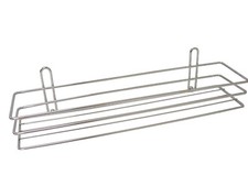 (36044) SOPORTE ESTANTERIA ESTANTE BAÑO PARED RECTANGULAR PLANO METAL CROMADO Baño Estante price