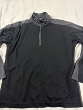 Pullover Y2K Nike Golf Fit seco para hombre XL 1/4 cremallera polar cortavientos negro gris Windstopper y Fleece price