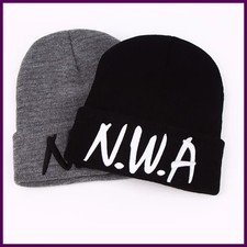 Gorros de abrigo de invierno a la moda, gorros de punto NWA, sombrero para mujer Beanie de mujer price