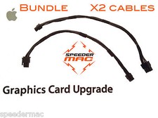  Set De 2 Cables Alimentación Tarjeta Gráfica Mac Pro 6 Pin / 6 Pcie Conector Alimentación Set price