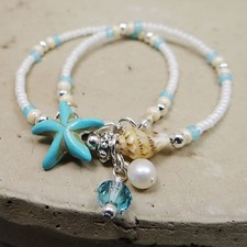 Beaded Anklet Beautiful Adjustable Design For Daily Wear Excellent Anklet price