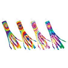 4 Piezas Calcetines de Viento Exterior Tie Dye Windsock Spinners Otoño Banners para Exterior Calcetines (de Exterior) price