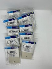 LOTE DE 10 placas de gato de pared modulares Leviton 40249-00T 625B4 ENVÍO GRATUITO a Alimentación Plate price