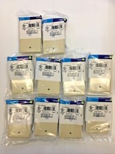 LOTE DE 10 placas de gato de pared modulares Leviton 40249-00I 625b redondas 4c marfil a Alimentación Plate price