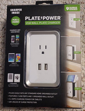Cargador de placa de pared USB de alimentación de placa de imagen más nítida nueva caja sellada protegida contra sobretensiones Alimentación Plate price