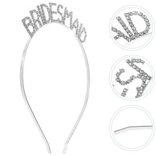 Diadema diadema para dama de honor despedida de soltera boda novia Plata Wedding Banda price