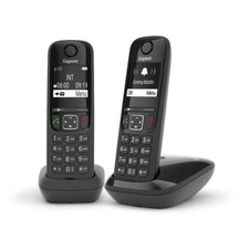 Teléfono Gigaset AS690 Duo Teléfono DECT/analógico Identificador de llamadas Teléfono price
