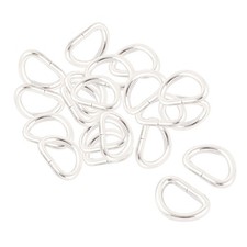 Bolsa Metal D-forma cinturón Adjustive anillo hebilla Cierra Tono de plata 20pcs Cinturón Bolso de hombre price