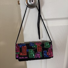 Cartera de noche formal con cuentas - Usada en excelente estado Evening Bolso price