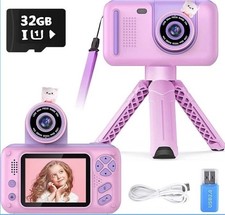 Cámara para niños, cámara digital 1080P 40MP para niños con trípode - rosa/púrpura Digital Cámaras price