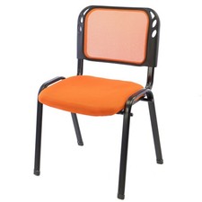 Silla de oficina silla de conferencia silla de visitante naranja asiento acolchado apilable Oficina para Visitantes Silla price