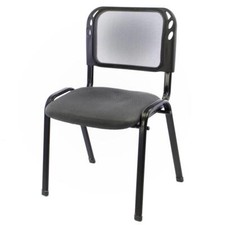 Silla de oficina silla de conferencia silla de visitante asiento acolchado negro apilable Oficina para Visitantes Silla price