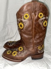 Shyanne Botas Vaqueras Cuero Girasoles Bordado Talla 11 Botas de mujer price