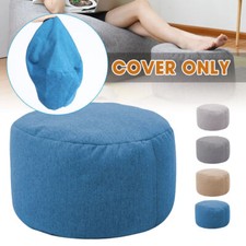 Reposapiés Reposapiés Reposapiés Puf Silla Asiento Bolsa de Frijoles Reposapiés Cubierta Algodón Lino Bean Bolso Silla price