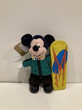 Mini bolsa de frijoles snowboard Mickey The Disney Store con etiqueta Bean Bolso Silla price