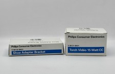 Philips Antorcha Video 15 vatios CC con soporte adaptador de zapata nuevo en caja V80131-80132 Flashes price