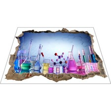 Delicadas calcomanías adhesivas de pared para decoración de aula química Chemistry price