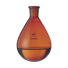 Lab Supply Eggplant Shaped Flask 5ml-2000ml Amber Borosilicate Chemistry CA Chemistry price