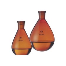 Eggplant Shaped Amber Flask 5ml-2000ml Borosilicate Lab Glassware Chemistry CA Chemistry price