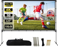 Pantalla De Proyector Con Soporte 120 Pulgadas 16:9 4K HD Portatil Casa Nuevo Projector Pantalla price