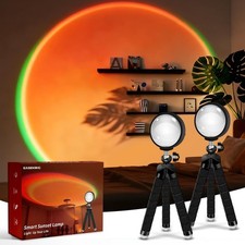 Easeking Lámpara Puesta de Sol Puerto USB - 360 Giratorio Multicolor Luz Puesta de Sol Proyector Projector Pantalla price