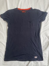 Superdry Hombre Camiseta Bolsillo Mediana Azul Marino Ligera Verano Camiseta Camiseta de hombre price