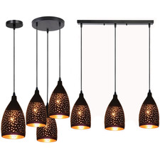 Lámpara de techo colgante retro moderna con pantalla metálica vintage de 1/3 vías Habitación de bebé techo lámpara price