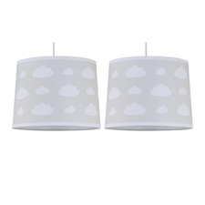 Juego de 2 Modernas Nubes Fácil Ajuste Colgante Gris Techo Luces Dormitorio Infantil Habitación de bebé techo lámpara price