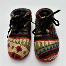 Tom's Botas Tejidas Mexicanas Tejidas Alto Zapato Unisex Talla T 8.5 Niños Unisex Infantil Botas price