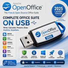 Open Office Suite Windows 11, 10, 8, 7 Unidad USB Business & Home Office Suite Reino Unido Oficina Software price