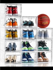 Cajas de almacenamiento de zapatos apilables transparentes - Organizador magnético transparente Zapato Almacenaje Caja price