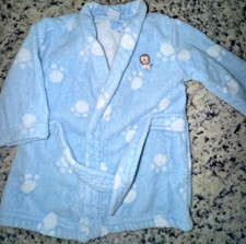 Albornoz con estampado de pata azul y blanco talla 0-9 meses para bebés niños ~ Carter's Albornoz para bebé price
