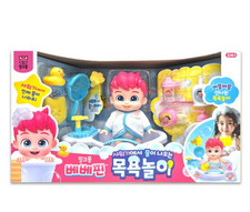 Juguete de baño de ducha Pinkfong Bebefinn con spray de agua, bañera, champú y albornoz Albornoz para bebé price
