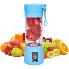 Batidora portátil con USB recargable mini batidora de zumos de frutas de cocina (azul) Licuadoras price