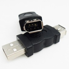 Firewire IEEE 1394 6 pines hembra F a USB M macho adaptador convertidor conector PC USB y Firewire Productos price