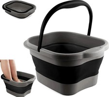 Baño de pies 15L (4GL) bañera plegable con mango masajeador de pies spa portátil nuevo con etiquetas Jacuzzis price