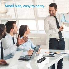 Grabadora de voz portátil negra para reuniones 50 horas tiempo de grabación pantalla 1,44 OU Recorder price