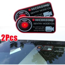 2x For Car Sentry Mode Recorder Window Sticker Safety Warning Decal Accessories Recorder price