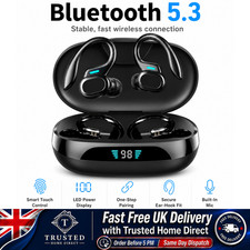 Auriculares Inalámbricos Bluetooth TWS Deportes Gancho para Oreja Correr Auriculares Micrófono Estuche 5.3 Auriculares price