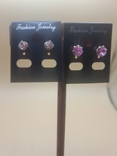 Juego de 5 aretes de 2 mm-3 mm de piedras de colores artículo # 233 Colored Stone Pendientes price
