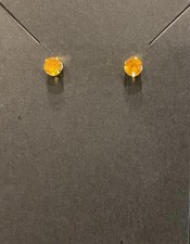 Aretes de piedra y tono dorado color citrino bisutería Colored Stone Pendientes price