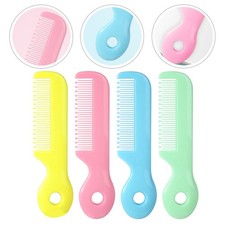Juego de 4 peines para cabello de bebé peine de seguridad de dientes redondos para aseo infantil Pelo Cepillo- Peine para bebé price