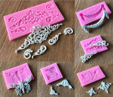 Molde de fondant de silicona con flores en relieve 3D para decoración de bordes de pasteles molde de pasta de azúcar Relief Paste price