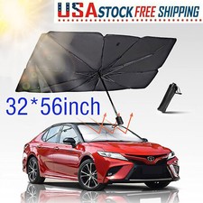 Foldable Car Windshield Sunshade Front Window Cover Visor Sun Shade Umbrella US Parasol price