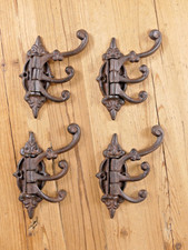 4 Ganchos Giratorios de Hierro Fundido Estilo Antiguo Sombrero Gancho Estante Salón Árbol Restauración Hall Tree price