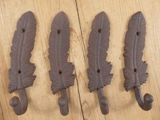 4 ganchos para abrigos plumas hierro fundido sombrero estante pasillo árbol entrada toalla herrajes Hall Tree price