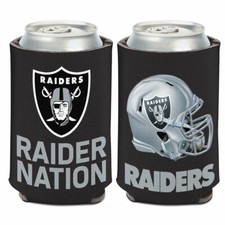 LAS VEGAS RAIDERS LATA DE ESPUMA SUAVE BOTELLA COOZIE ENFRIADOR SOPORTE KOOZIE NFL LICENCIA Biberón Coolers price