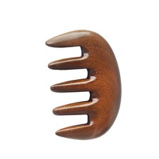 Peine de madera natural portátil peine de pelo duradero de 5 dientes marrón para uso en el cuero cabelludo Cepillo price