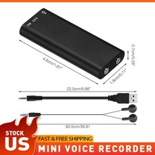Mini grabadora de audio espía de 16 GB activada por voz oficina escucha dispositivo 352 horas Voice Recorders price