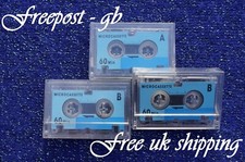 3 x MICROCASSETTES / CINTAS DE AUDIO - PARA DICTADO / GRABADORAS DE VOZ / ANSAFONES Voice Recorders price